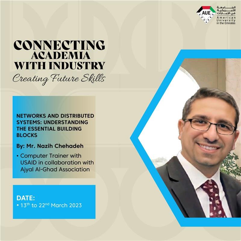 aueae's tweet image. Ready to take your tech skills to the next level?
Join us for an incredible workshop on Networks and Distributed Systems presented by the master
himself, Mr. Nazih Chehadeh, Computer Trainer with USAID in collaboration with Ajyal Al- Ghad Association.
#TechWorkshop
