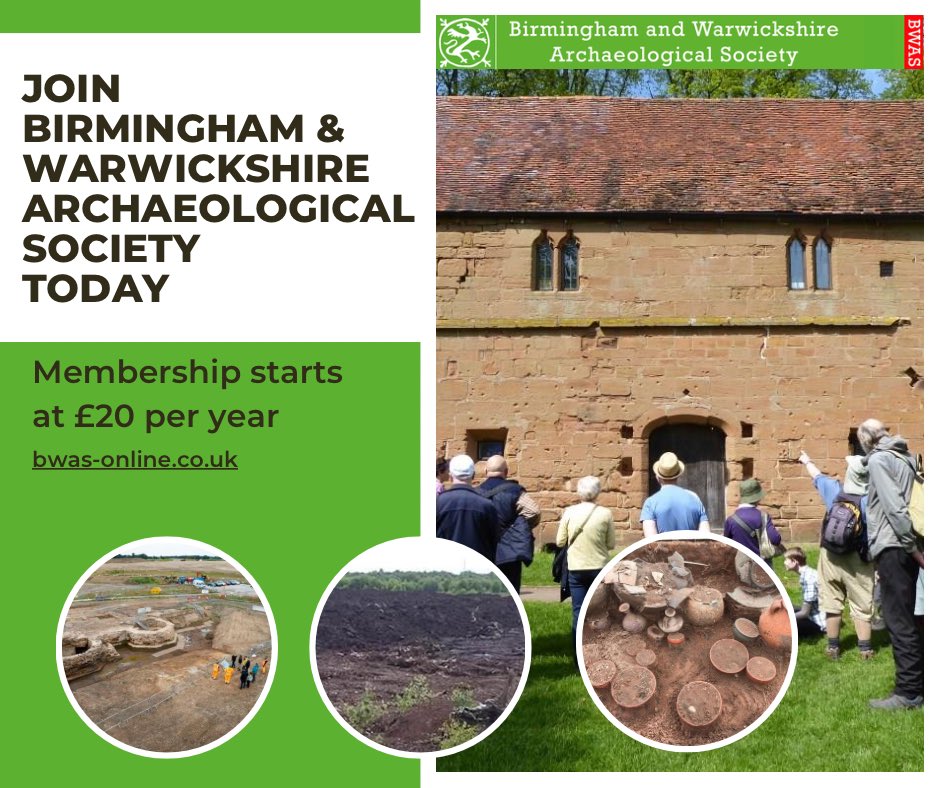 Birmingham & Warwickshire Archaeological Society tweet media