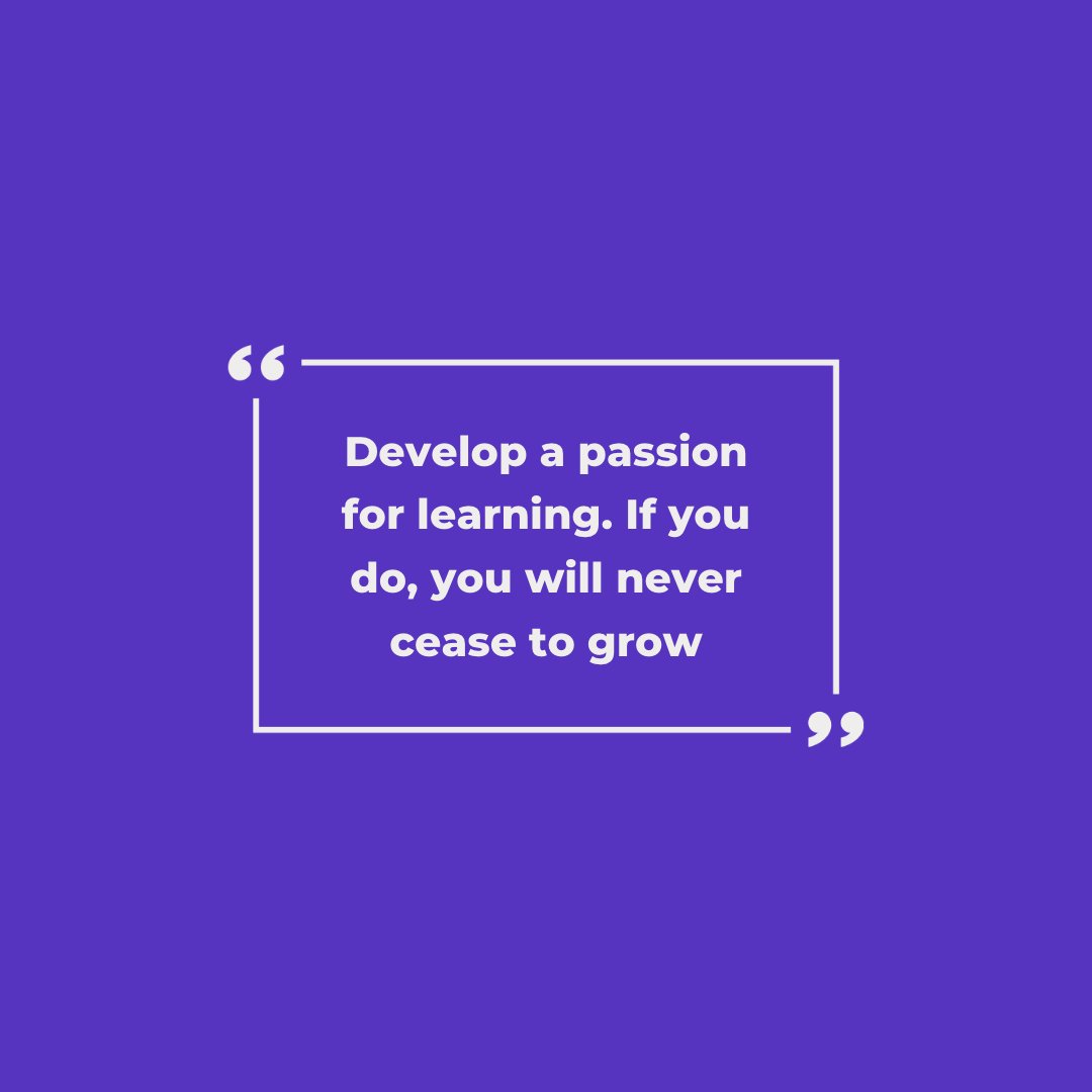 bareacademy_'s tweet photo. Develop a passion for learning that allows you to keep growing!

#selfgrowth #selfimprovement #learning https://t.co/C9VPeTPMNI