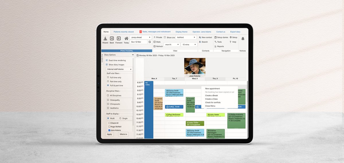 practicepal's tweet photo. Say goodbye to missed opportunities with PracticePal's robust scheduling features 🗓️ #NeverMissAnAppointment Allow your patients to take control of their appointments using our online booking portal 💻 Get your free 2 week trial today. https://t.co/3agFdtBzaJ 👍 https://t.co/kOZMnW9ITN