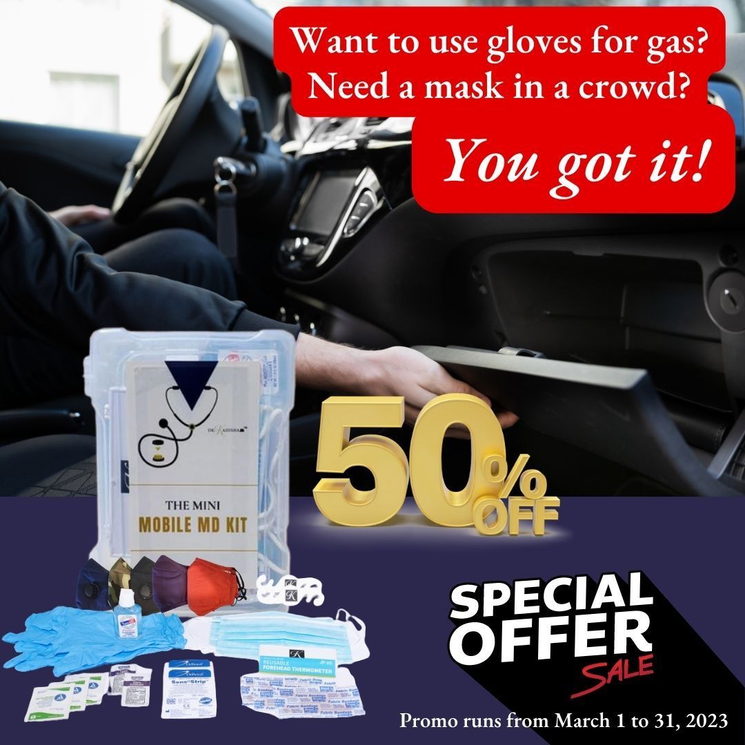 kadirapp's tweet photo. Take advantage of her 50% off sale on The Mini Kit and protect yourself with reusable and disposable masks, sanitizer, gloves, a reusable forehead thermometer, and more!
Shop here https://t.co/Ui41D75W53

#physician #help #speaker #consultant #author #hydration #conciergemedicine https://t.co/F7QHZmhAP8