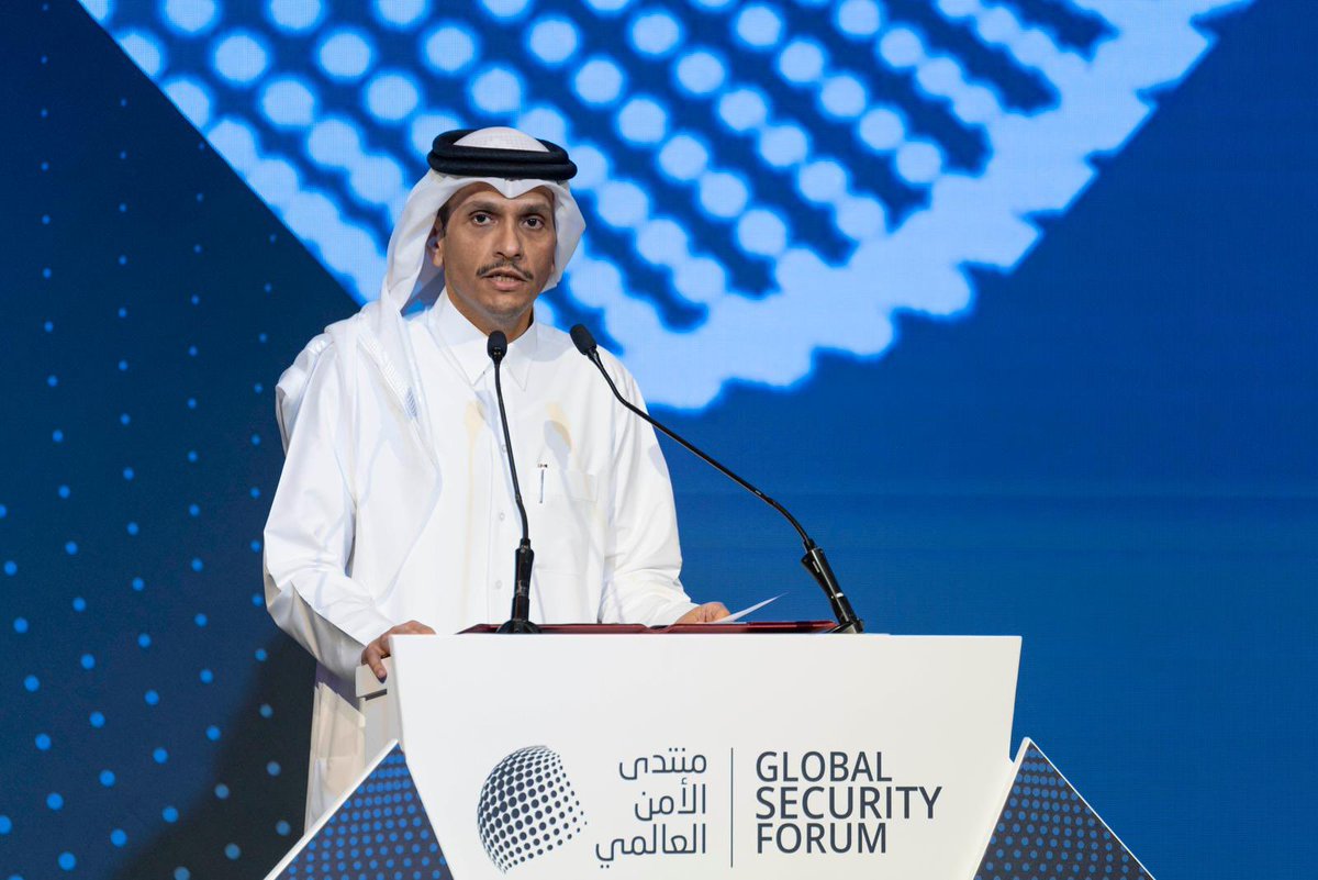 شاركت اليوم في افتتاح @GSECForum، والذي يهدف إلى مناقشة حلول للتحديات الأمنية التي تواجه الأمن العالمي. نولي في #قطر أقصى الاهتمام للمنظور الشامل للأمن الوطني خاصة تحقيق الاكتفاء من الاحتياجات الرئيسية، وفي الوقت نفسه نعمل مع شركائنا لدعم مبادرات تعزيز أمن الطاقة عالمياً.