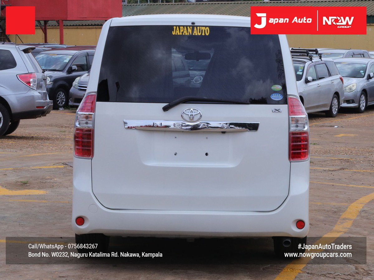 Japanautotrader's tweet image. In Stock, Toyota Noah 2008 (White)
Call or WhatsApp us on 0756843267 or visit nowgroupcars.com #nowgroupcars #japanautotraders #kampalarides #safecars #Uganda #luxurycarsforsale #instagramcars #tiktokcars #snapchatcars #kampaladealership #toyotanoah