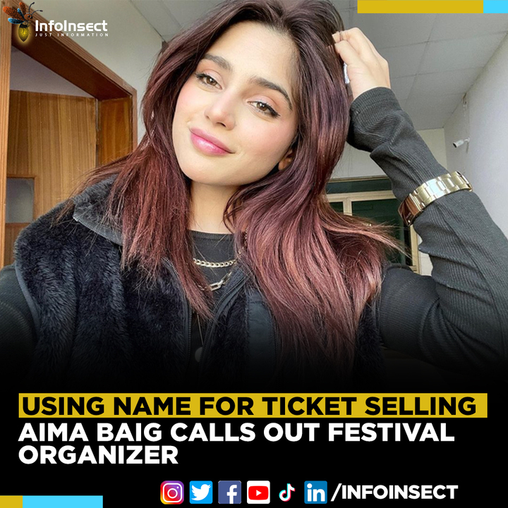 InfoInsect's tweet image. In her recent Instagram stories, Aima Baig has expressed her disappointment over the Pak Fest event organizers for using her name for ticket selling purposes. She said that she refused to perform over the payment issues but they still used my name.
#aimabaig #PakFest #NaatuNaatu