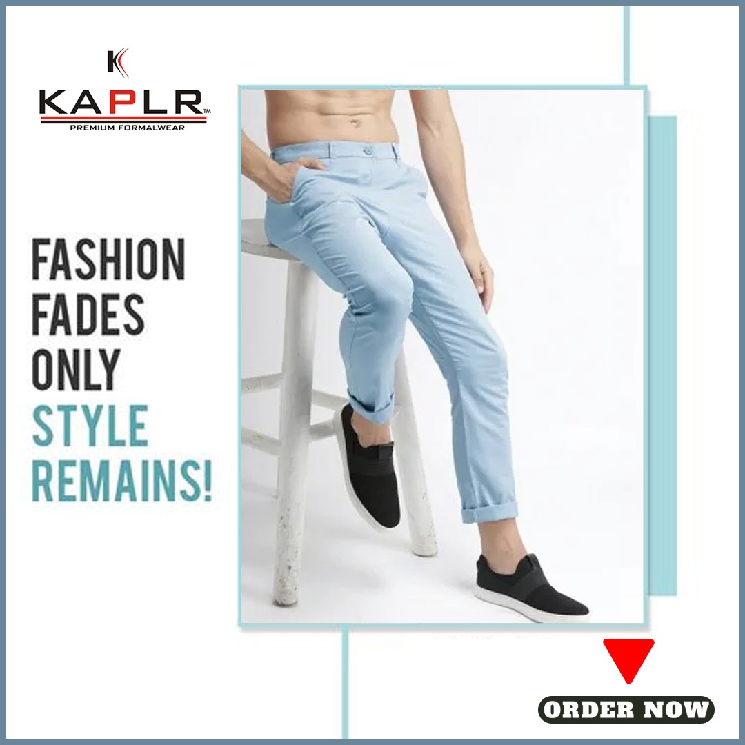 fashion Fades only style remians by Kaplr 

#kaplr #manufacturer #wholesaler #ordernow #contactnow #slimfit #trouser #mensfashion #mensstyle #Elegant #quality #khakhi #trousers #shopping #fit #style #lookbook
