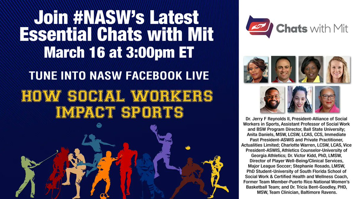 NASW (@nasw) on Twitter photo Chat with <a href="/IAmDrTricia/">Doctor Tricia</a> & a distinguished panel of social workers who discuss a non traditional career pathway for social workers. <a href="/Mittjoy/">Mit Joyner</a> <a href="/NABSWofficial/">The National Association of Black Social Workers</a> <a href="/BlackMenInSW/">Black Men in Social Work, Inc.</a> <a href="/DrJayMiller1/">Dr. Jay Miller</a> <a href="/drvrd_b3/">Vanessa R-Dooley</a> <a href="/husswcapp/">HUSSWCAP Practice</a> <a href="/UH_SocialWork/">UH Graduate College of Social Work</a> @TexasSteveHicks <a href="/LatinoSWers/">LatinoSocialWorkers</a> @socworkpodcas #SWMonth2023 Chat with <a href="/IAmDrTricia/">Doctor Tricia</a> & a distinguished panel of social workers who discuss a non traditional career pathway for social workers. <a href="/Mittjoy/">Mit Joyner</a> <a href="/NABSWofficial/">The National Association of Black Social Workers</a> <a href="/BlackMenInSW/">Black Men in Social Work, Inc.</a> <a href="/DrJayMiller1/">Dr. Jay Miller</a> <a href="/drvrd_b3/">Vanessa R-Dooley</a> <a href="/husswcapp/">HUSSWCAP Practice</a> <a href="/UH_SocialWork/">UH Graduate College of Social Work</a> @TexasSteveHicks <a href="/LatinoSWers/">LatinoSocialWorkers</a> @socworkpodcas #SWMonth2023