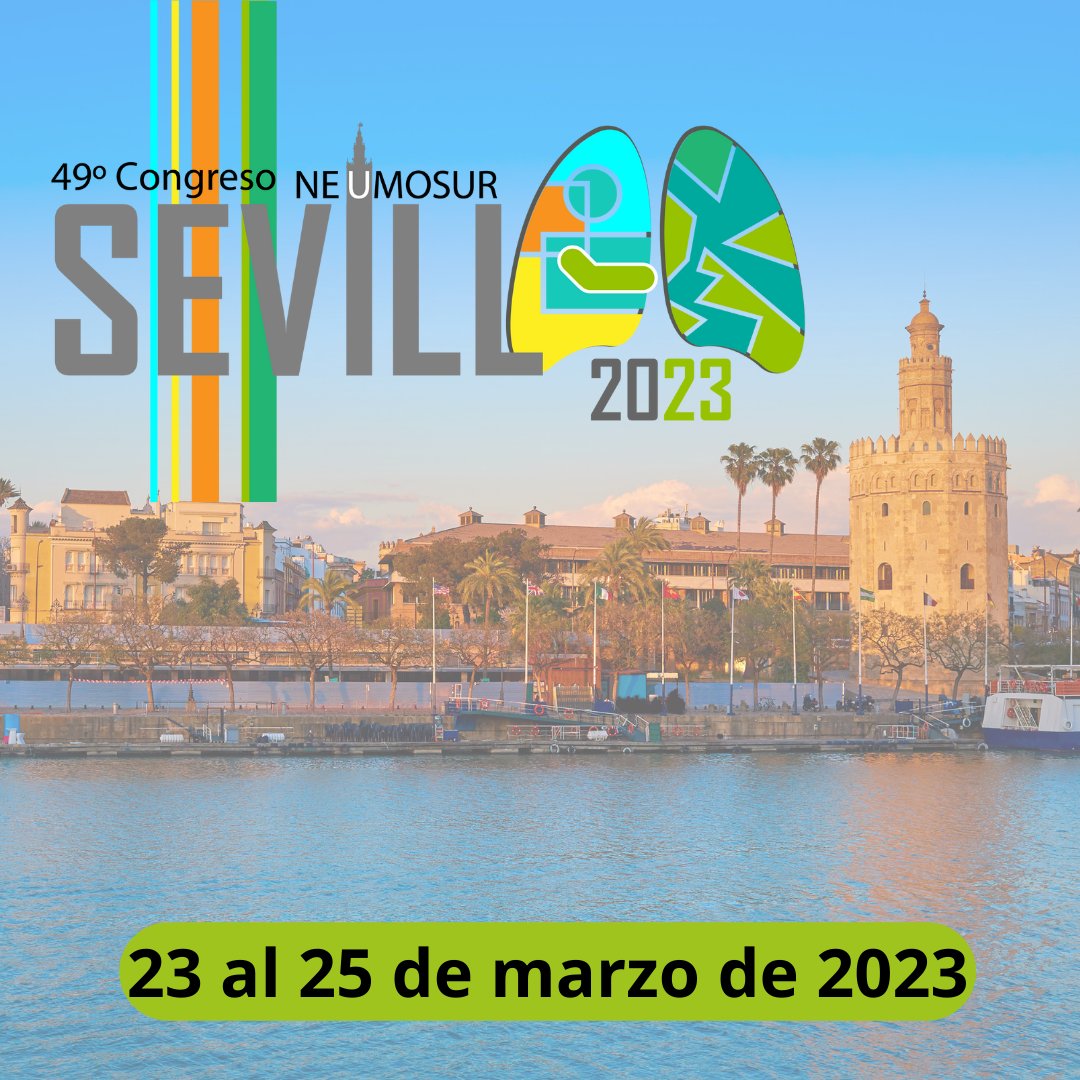 Neumosur's tweet photo. En algo más de una semana comienza nuestro esperado 𝐂𝐨𝐧𝐠𝐫𝐞𝐬𝐨 𝐚𝐧𝐮𝐚𝐥 𝐍𝐞𝐮𝐦𝐨𝐬𝐮𝐫, en Sevilla: contenido de gran calidad y buenos amigos. Aún no te has inscrito?

#CongresoNeumosur2023 #49congresoneumosur

https://t.co/jjWrWVEoYV https://t.co/WFbsbzAU59