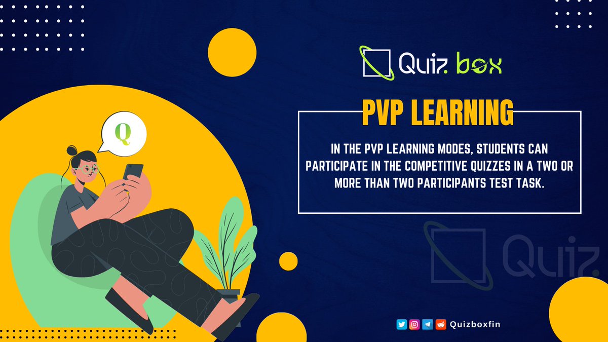 QuizBoxfin's tweet photo. 🎯QuizBox exclusive features

🎮Gamified learning
👨‍💻Code2Earn
👩‍🏫PVP Learning
⛏️PoSE minning
💰Quest2Earn
🎓Certifications
💵Referrals
📱AI led staking
🤳Quiz Marketplace

#Quizbox #QuizAI #Bsc #BNB #Binance #PinkSale #Presale #Staking #APY https://t.co/PFe8HSdqSN