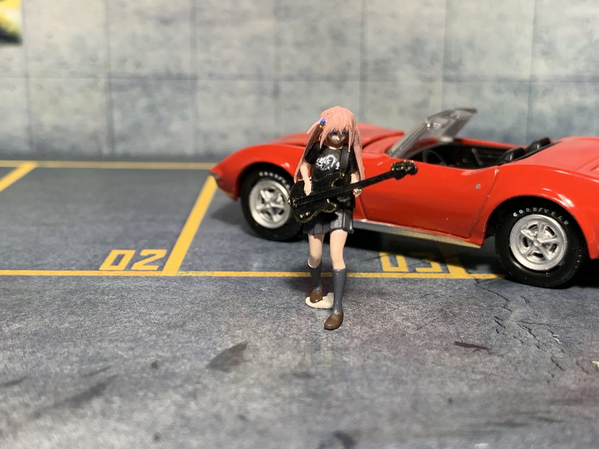 jakomaru's tweet photo. 今日の #ミニカー 番外編
人形工房 FigureWorkShop様の1/64 後藤ひとり Ver.2
ぼっちちゃん第2弾
衣装とポーズ違い
#figureworkshop
#ぼっちざろっく
#後藤ひとり https://t.co/qfNuy4euVU