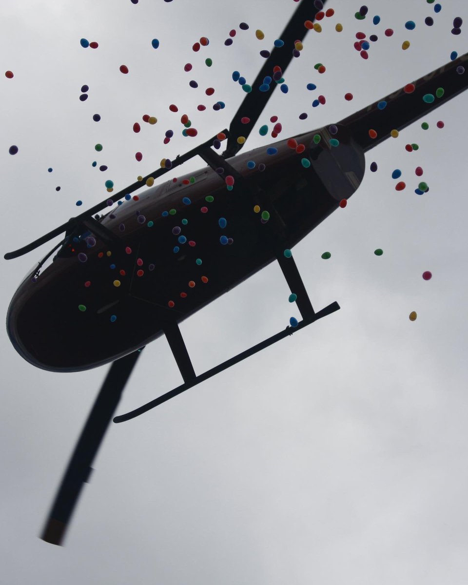 Easter Helicopter Egg Drop! So much fun!! April 1st.  Get your tickets soon; this event will sell out!