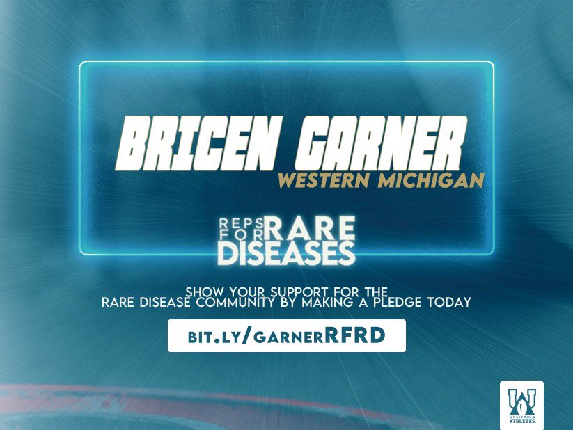 There approx. 30 million Americans living with a rare disease. To help @UpliftingAth tackle #RareDiseases will you join my Reps For Rare Diseases team for the upcoming @wmu_football Pro Day? #WeTackleRare