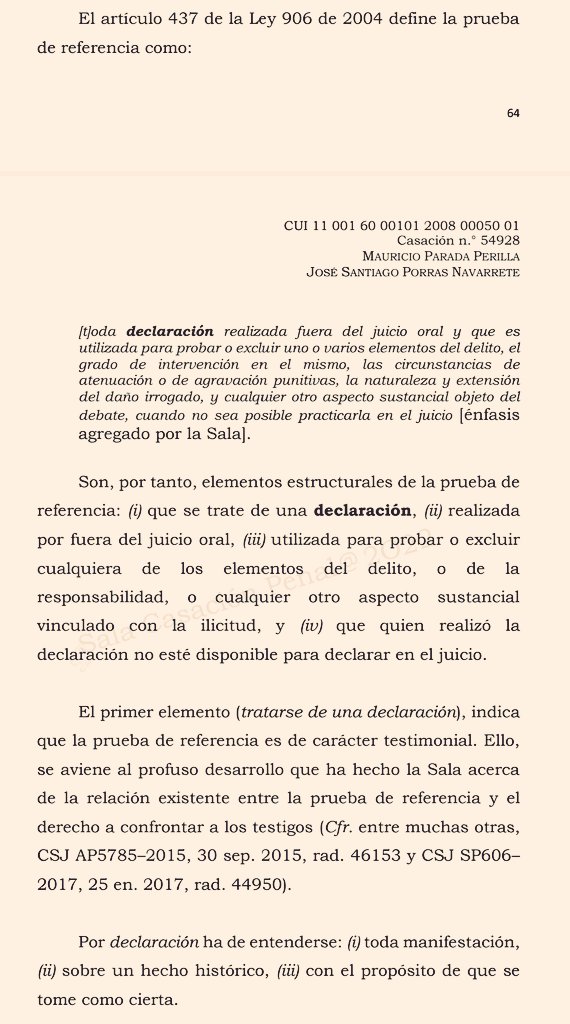 SoyLitigante's tweet photo. Elementos estructurales de la prueba de referencia. #ProcesalPenal https://t.co/sYBnWkci2U