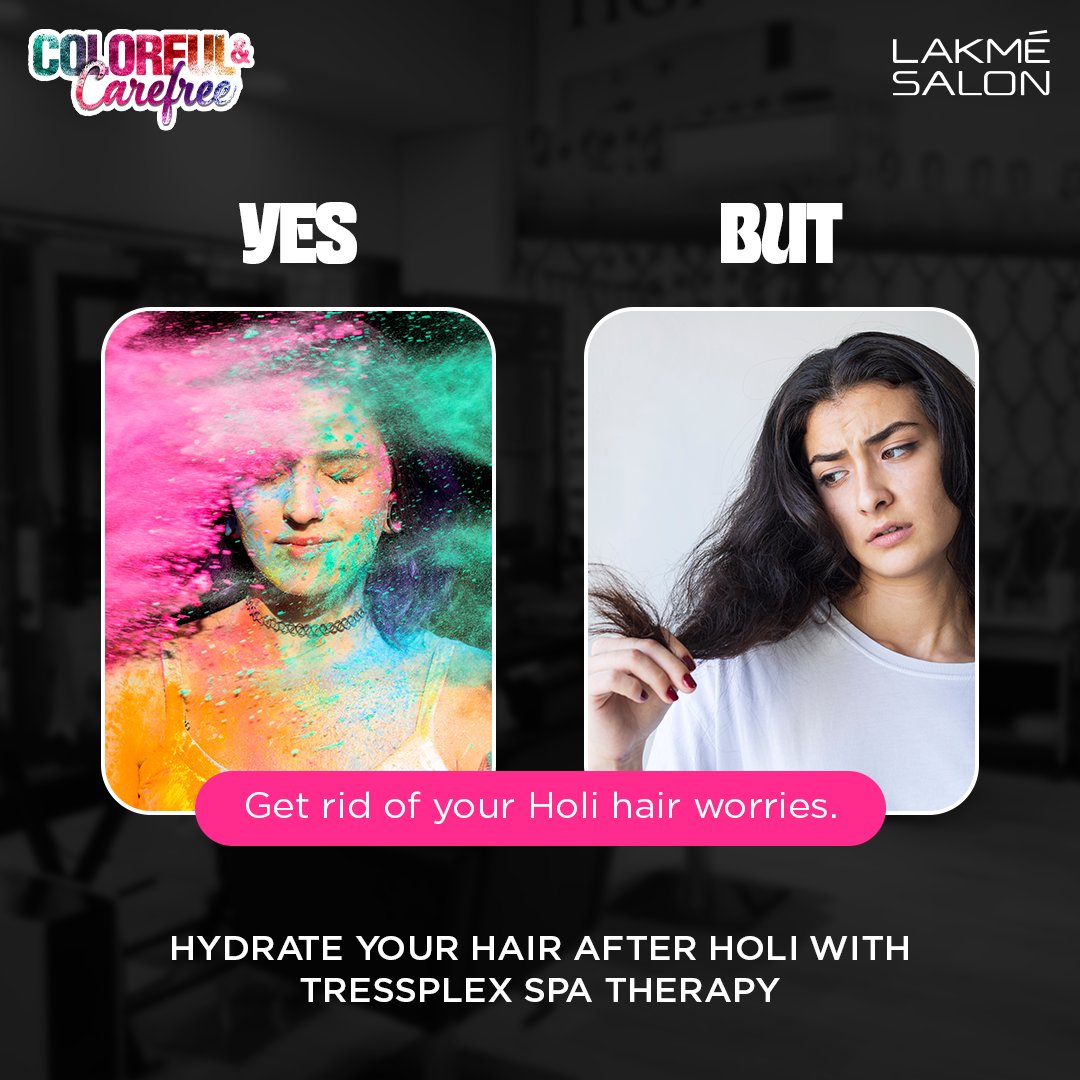 Good parties deserve the best aftercare pampering sessions. 

Revive your hair with Lakmé Salon. Book your appointment now to pay ₹5K for services worth ₹6K.

#LakméSalon #Holi #Holi2023 #Trendsetter #HappyYou #SkinCare #HairCare #NailCare #Manicure #Pedicure #LakmeforLife
