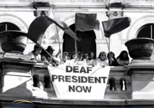 DeafNewsToday's tweet photo. It was 35 years ago today (March 13, 1988) that the Deaf President Now movement succeeded. It happened when I King Jordan became the first deaf president of Gallaudet University in Washington, DC https://t.co/bemlOLaVeT #deaf #Gallaudet https://t.co/kGITVu0HGU