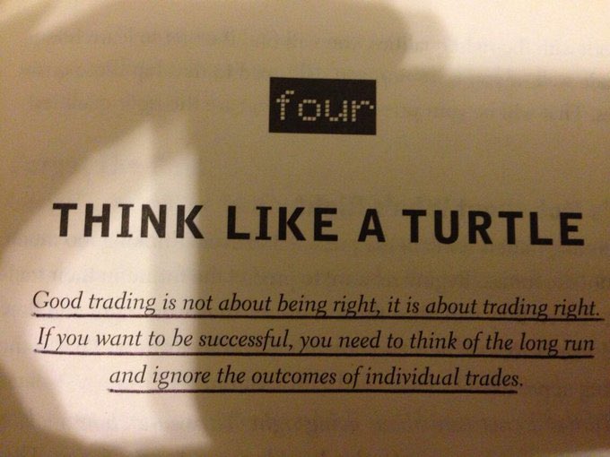 TmarketL's tweet photo. One of my fav quotes. Sounds so simple yet so difficult to put into practice #WayoftheTurtle https://t.co/2IW0CXgIkm
