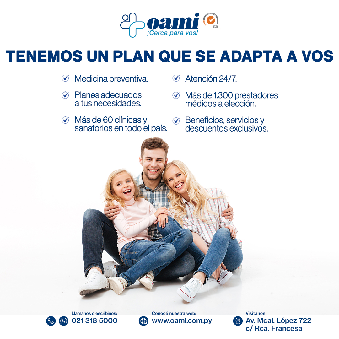 OamiPy's tweet photo. Respaldo sólido de cobertura médica integral, a un precio muy conveniente. Planes individuales y familiares 💙👨‍👩‍👧‍👦

En Oami tenés la mayor red de profesionales y de centros de salud para atenderte como merecés. ❤️

Llamanos o escribinos al 📞 021 318 5000 para saber más. https://t.co/yEvG8pgbiA