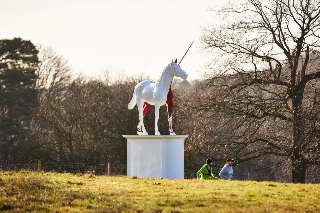 YSPsculpture's tweet photo. We’re pleased to announce that our exhibition of four major sculptures by Damien Hirst has been extended until 1 September 2024.

🔗https://t.co/A3ETcz05FX

Damien Hirst, Myth, 2010, Courtesy of Science Ltd. 📷@photosbydavid

#YSP ⁠#ArtWithoutWalls @hirst_official @ysi_sculpture https://t.co/sE35UxqIQS