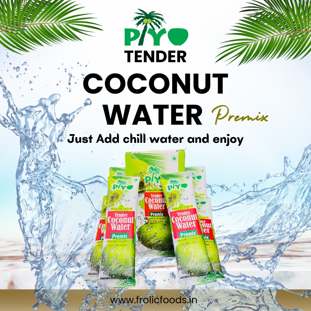 'Hydration just got a whole lot easier with Piyo No Preservative's Tender Coconut Water premix! Made with all-natural ingredients and no preservatives, our refreshing blend is the perfect way to enjoy the natural benefits of coconut water on-the-go 🌴💧 #PIYO
#tendercoconutwater