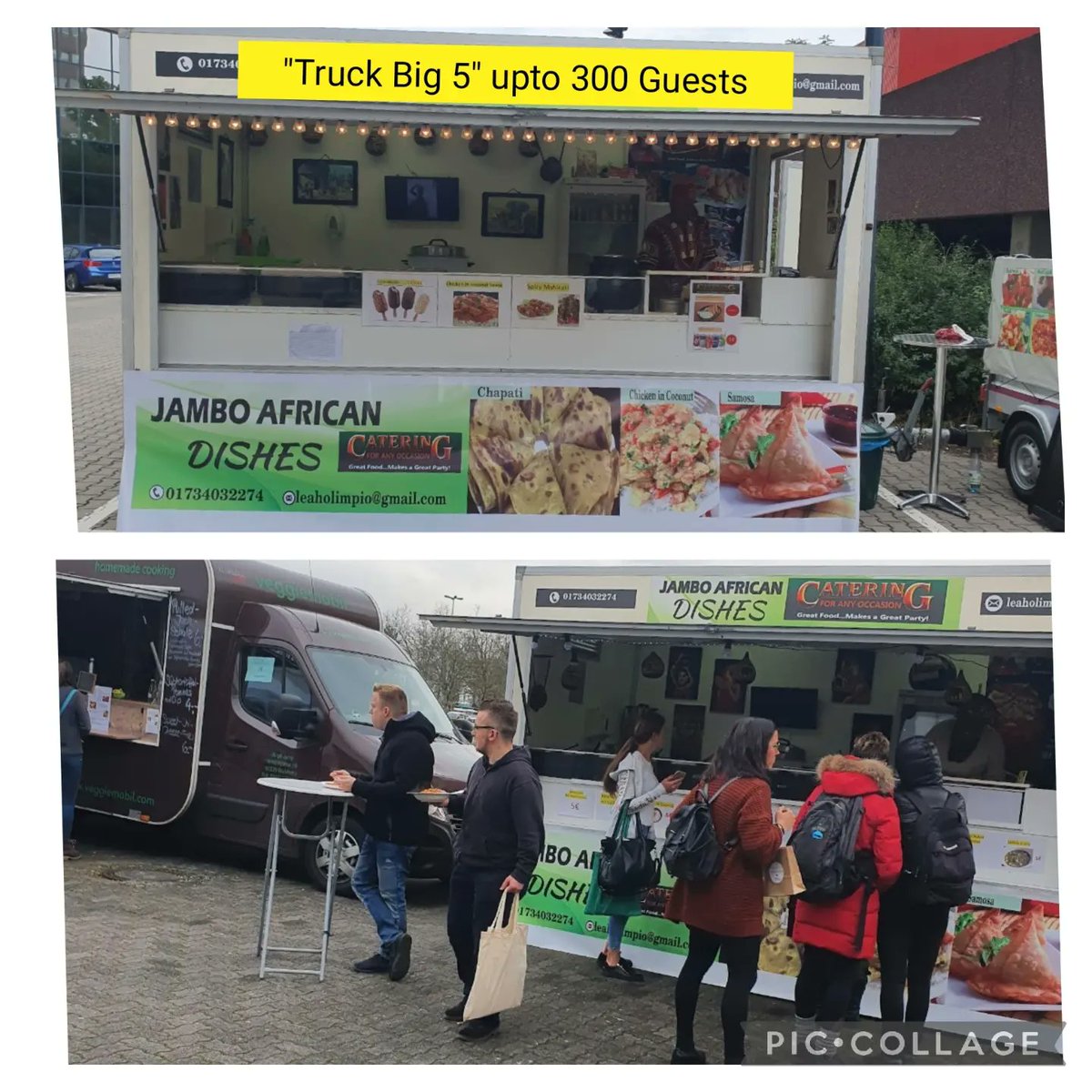 Leahsunrays's tweet photo. 5 Trucks 1 CONCEPT with nothing but QUALITY...BEST TRUCKS with the BEST FOOD in Town....Allow us to be the difference in your EVENT...Upto 600 Guests with the Trucks and 900 Buffet. At Jamboafricandishes where delicious begins. https://t.co/uig4Dt2ijY