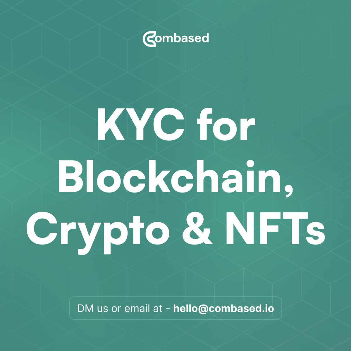 combased_app's tweet photo. 🪪 KYC for Blockchain, Crypto &amp; NFTs is a sensitive ongoing topic.

We're here to help you cover all the legal, integration &amp; trust topics to help you succeed.

👋 Let's see the benefits of KYC in general &amp; working with us.

#blockchain #Crypto #KYC https://t.co/eRVo4lZ8v5