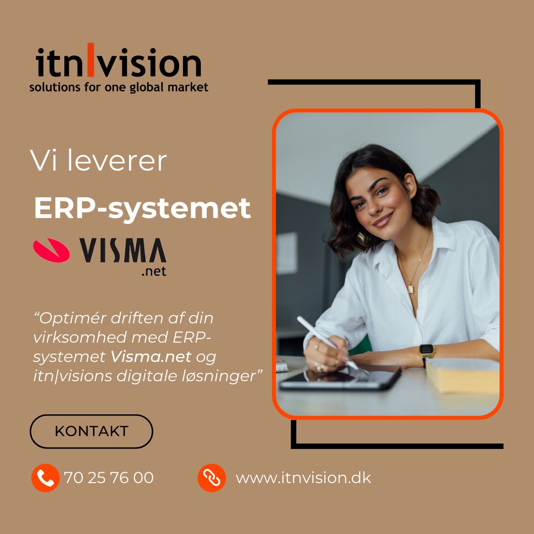 itnSalg's tweet image. Fem gode grunde til at implementere Visma. net:

✅ Fleksibelt og skalerbart ERP-system
✅ Udvidede funktionaliteter 
✅ Høj sikkerhed med to-trins godkendelse
✅ Bedre ressourceallokering
✅ Tidsoptimering via automatisering

#Visma #ERP #B2B #Automation #Digitalisering