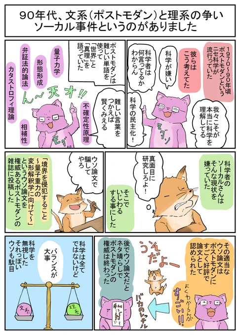 エセ科学というのは、いつの時代も魅力的なのだ。参考にした本はソーカルさんが書いた「「知」の欺瞞」という本 