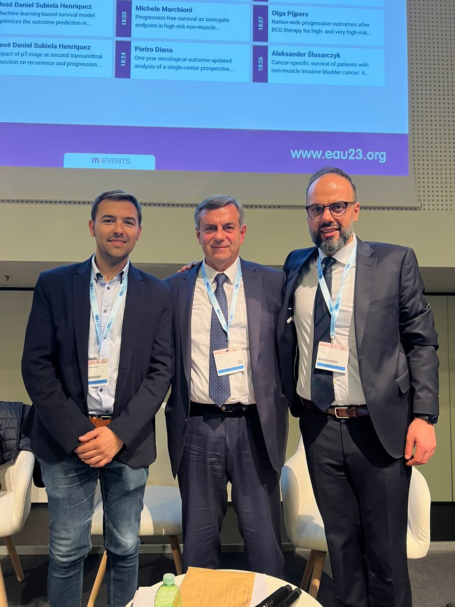 Ein wirklich gelungener Kongress der European Association of Urology #EAU23 in Milan geht zu Ende. Gemeinsam mit meinen beiden Kollegen durfte ich eine spannende Session zum #Blasenkrebs vorsitzen. Freu mich schon meinem Team die neuen Erkenntnisse aus dem Kongress zu berichten!
