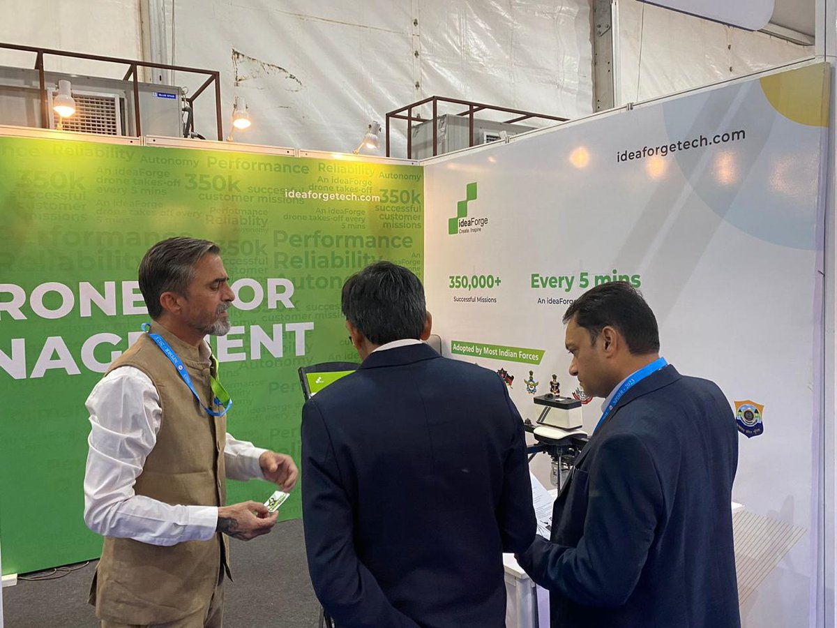 ideaforge_tech's tweet photo. #ideaForge participated in the National Platform for Disaster Risk Reduction (NPDRR)! We exhibited our #Q6 #UAV in the 3rd Session of the #NPDRR that aims to make India disaster resilient by 2030. https://t.co/BwJDp1t3cb
