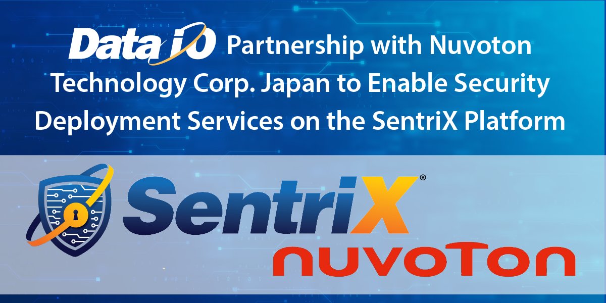 DataIO_Company's tweet image. Data I/O Announces Partnership with Nuvoton Technology Corporation Japan to Enable Security Deployment Services on the SentriX Platform for M2354 Series Microcontroller Devices. Read more here: hubs.la/Q01Glp5Z0
#DAIO #securityprovisioning #dataprogramming