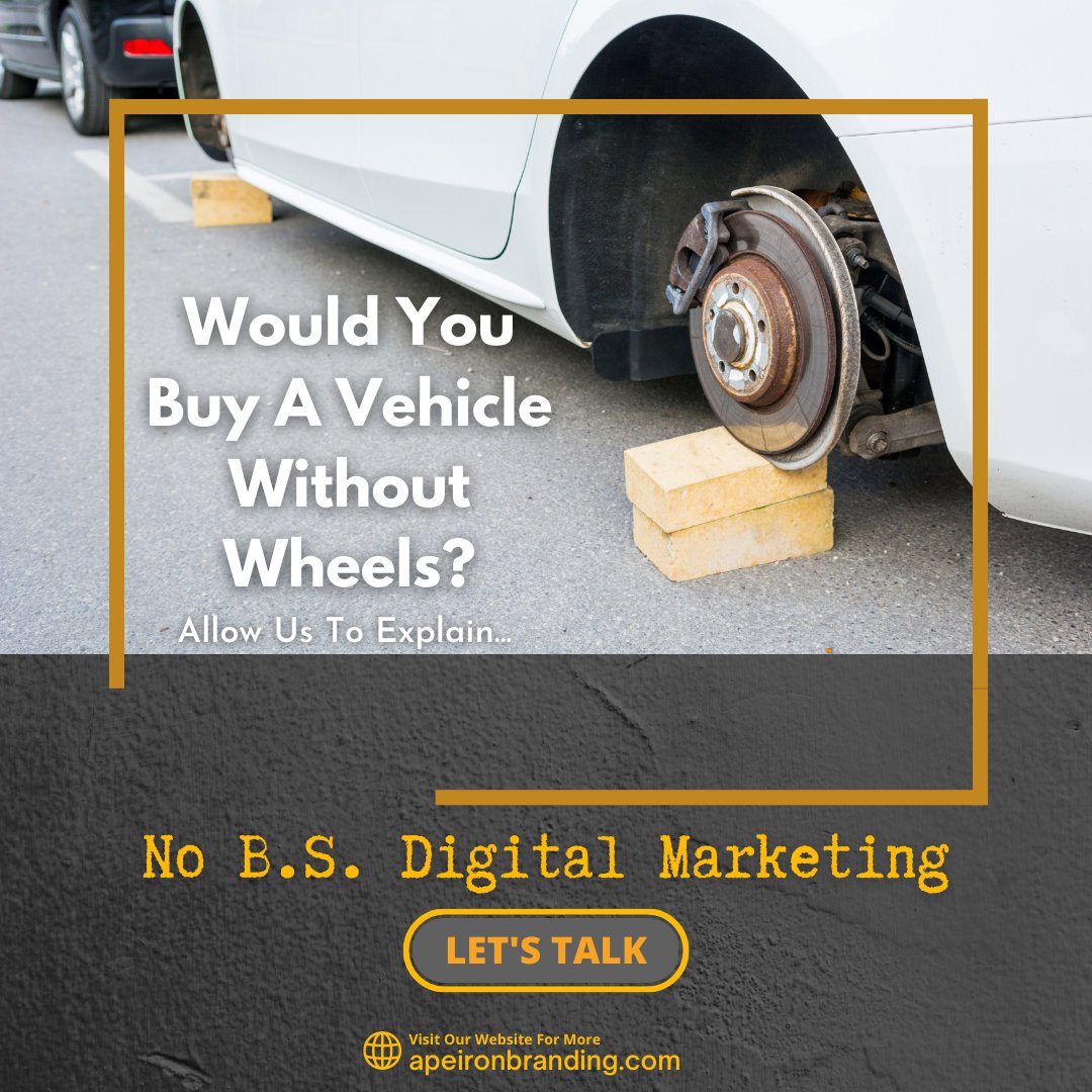 Just like a car with no wheels, a business without marketing won't get you very far! Find out more on our website. 

#smallbusiness #canadianbusiness #reddeeralberta #calgary #edmonton #albertabusiness #businessowner #smallbusinessowner #legacy #selfpromotion #socialmedia