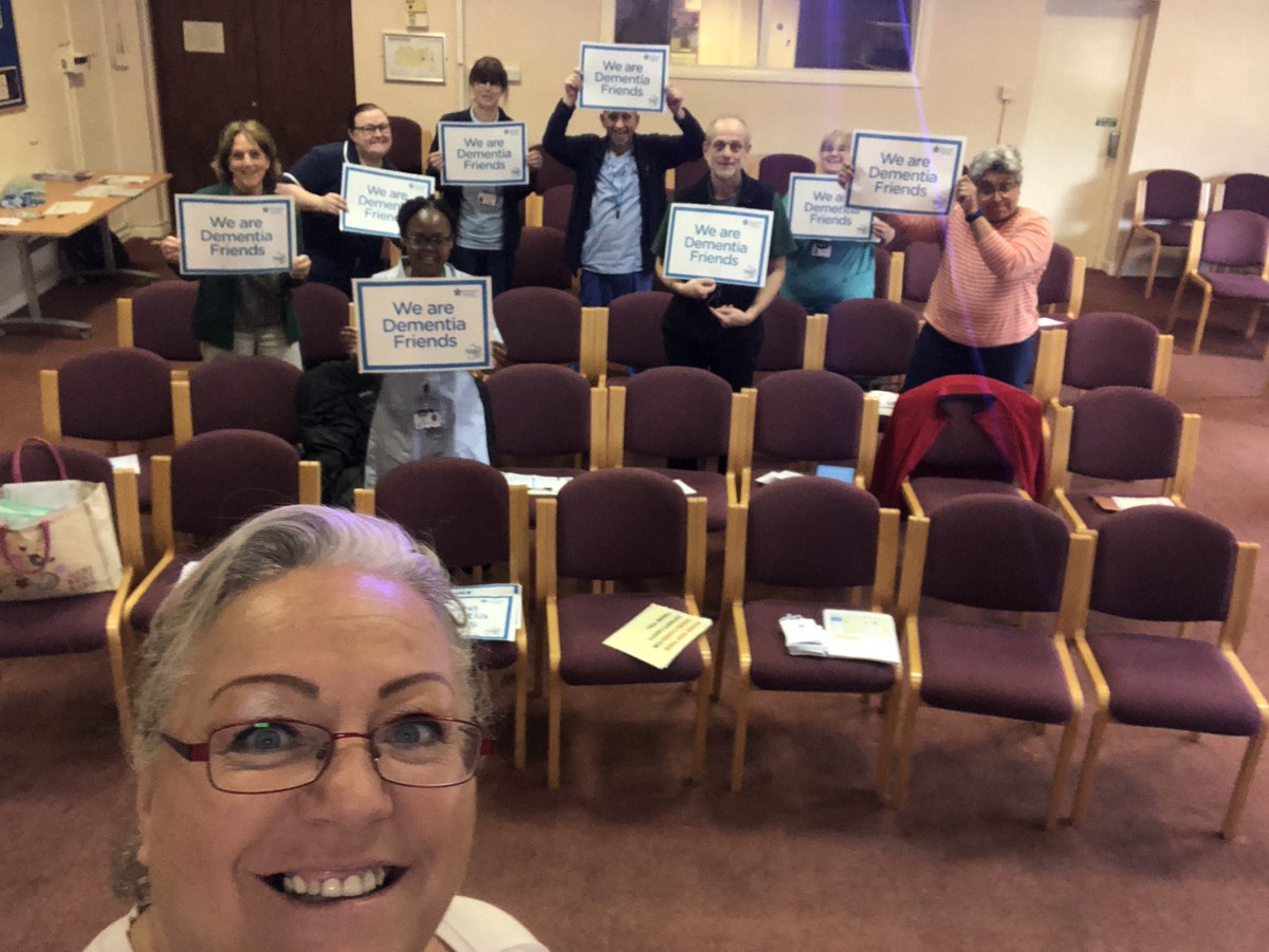 30 new @DementiaFriends today over 3 session bloody marvellous. @DementiaTeamEK1 @alzheimerssoc @tammy_pluck @2getherSupport. @SueBrassington @tamarabromley0 #ilovemyjob xx