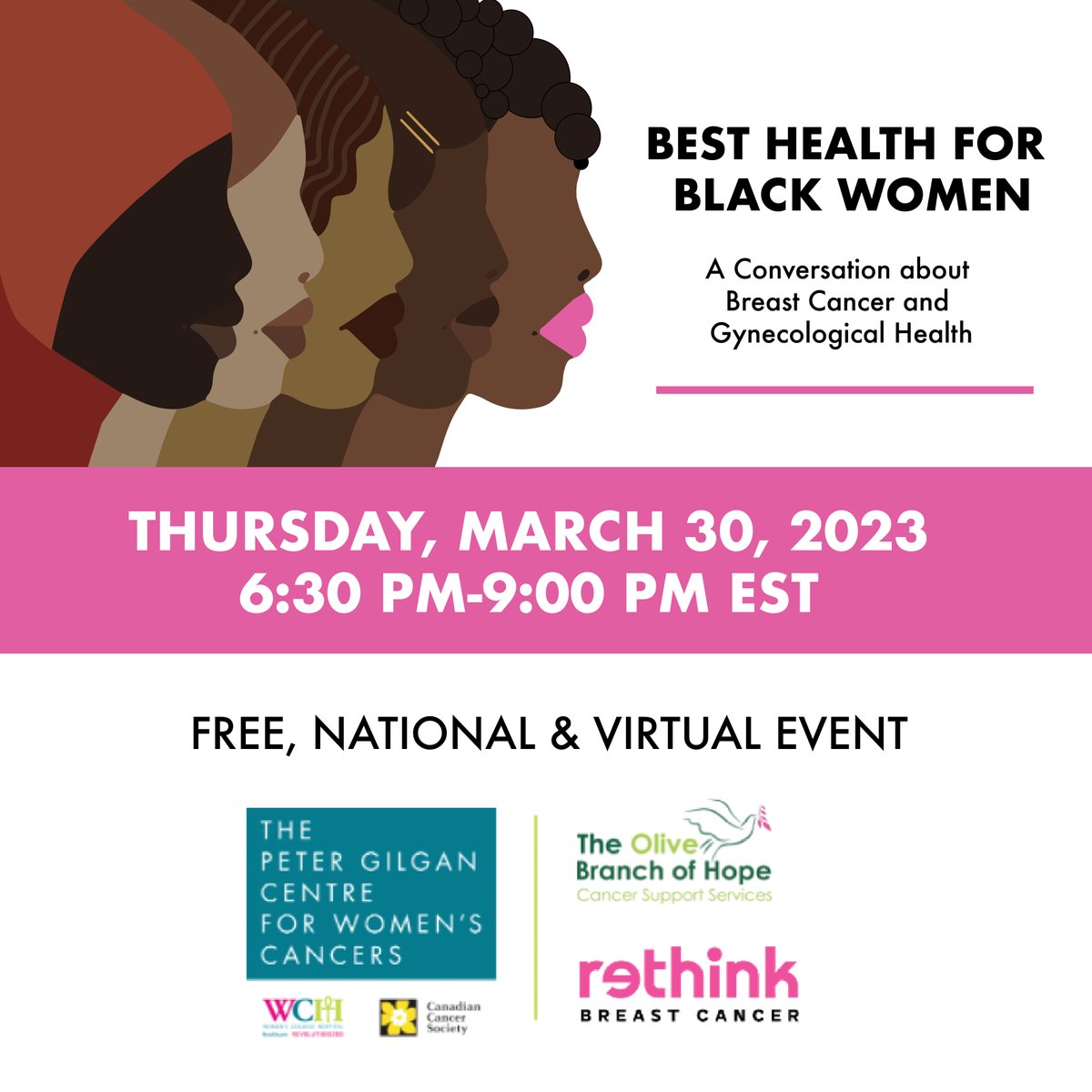WCHospital's tweet image. In partnership with @OliveBranchHope, @CancerSociety, @rethinktweet, #BestHealthForBlackWomen will feature a keynote by @aklofters + panel discussions on #BreastCancer and #Gynecology. Register today: tinyurl.com/2ary72p8