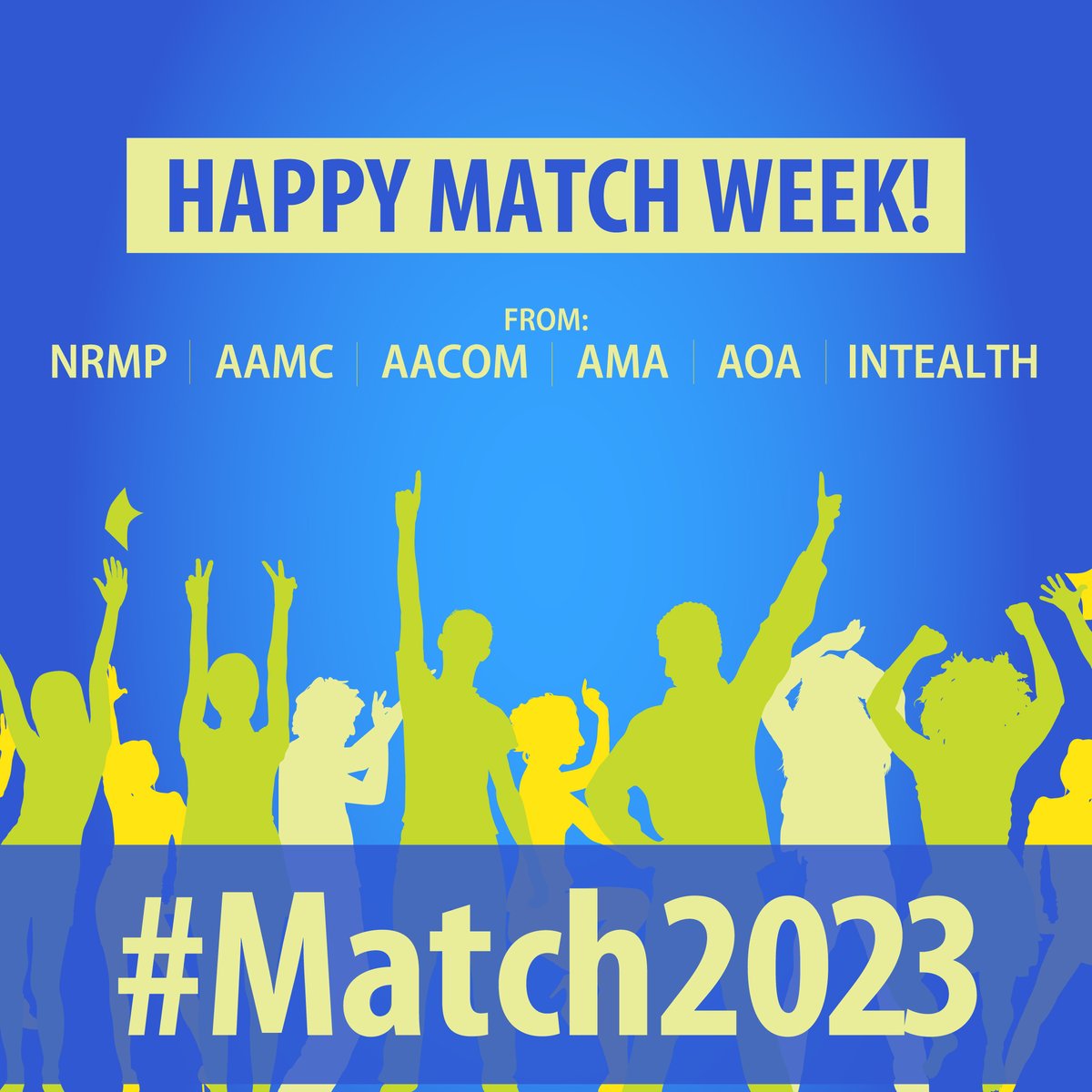 It's here - Happy #Match2023 Week! Best wishes to all!