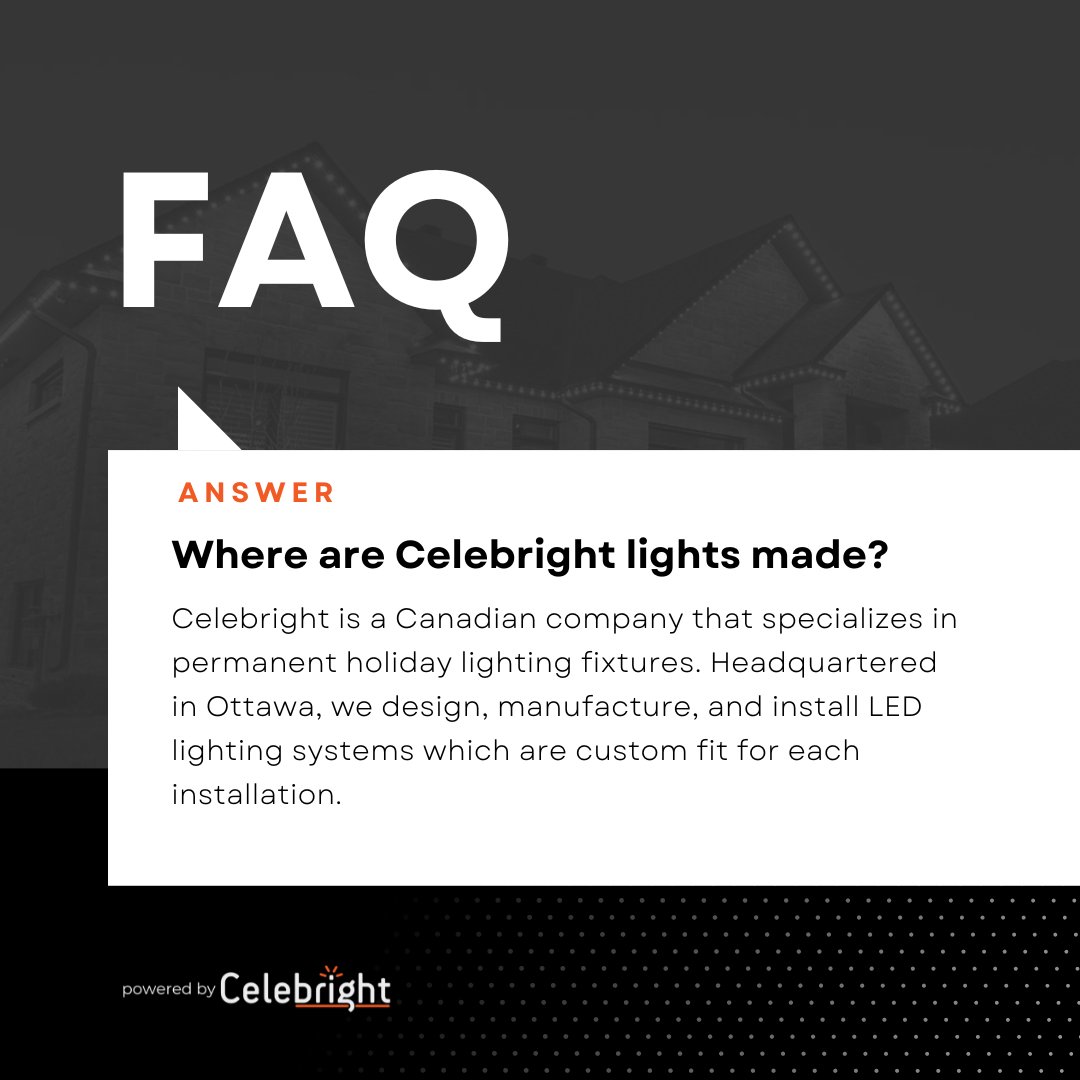 It's FAQ (frequently asked question) Monday!

Leave your questions in the comments below and we’ll answer them on our feed!

#FAQ #FAQMondays #celebright #celebrightlighting #permanentlighting #permanentlights