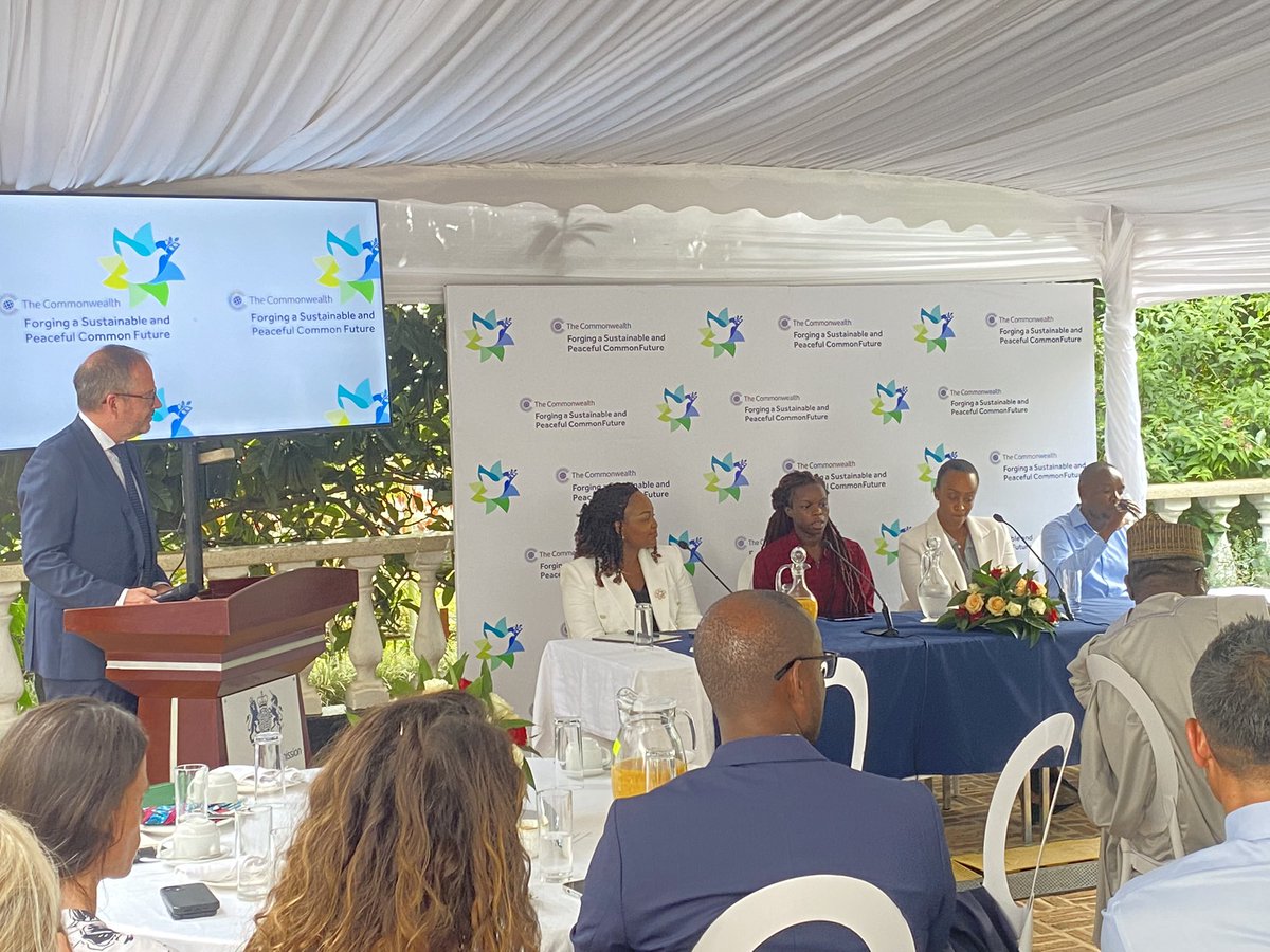 TheProtectorRw's tweet photo. Among the commonwealth charter values 10 protection of the environment and 13 on the value of young people speaks more to @InezaGrrace shared on a panel at the British High Commission's #commonwealthday2023 celebration

#Youthvoicemattter https://t.co/zJFou3BHxf