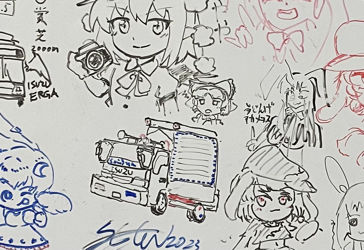 (3/3)
友人に、ホワイトボードのトラックに米津玄師を描き加えてほしいと言われたので…… 