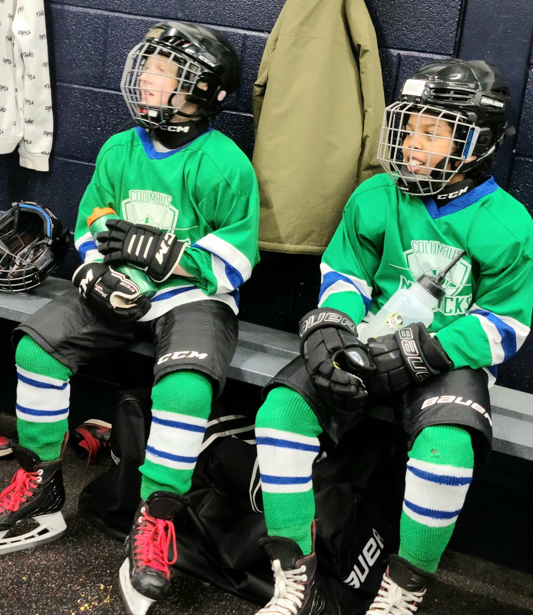 LittleManHockey's tweet photo. WE DID IT! Our team won the 🏆! 17-0! We had so much fun. Tough playoffs but we fought hard. So happy and proud of all my teammates for everything. #undefeated #CBJ @ColumbusMavsHky @EyhaIcedragons @ChillerIceRinks https://t.co/rYAwQsnmrO