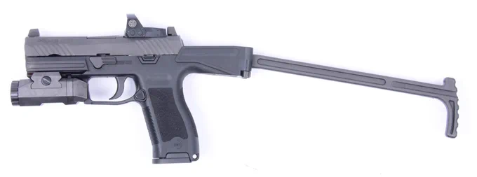 B&amp;TのP320アクセサリーでいうとUSW-320ハンマー式(なのに直接コックできない)スフィンクスをベースにしたA1グロックベースやけどゴテゴテしたA2に比べて道具としてかなり完成された感じがして、すごく良さそう 