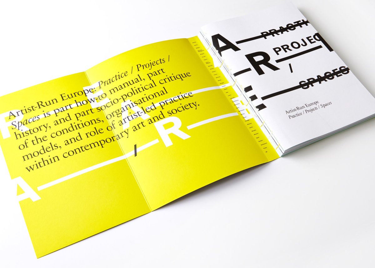 artist_run's tweet photo. Artist-Run Europe: Practice/Projects/Spaces
Gavin Murphy &amp; Mark Cullen (eds.) First published Onomatopee, 2016.
A detailed index of almost 600 spaces. Over 1000 copies sold worldwide.
2nd edition with an expanded &amp; updated 'artist-run index' of spaces coming in 2023 https://t.co/tGtxXffwrB