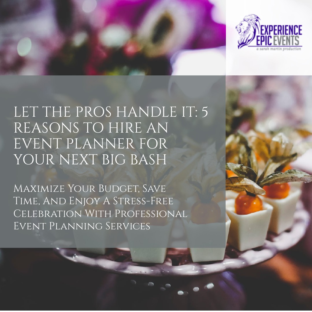 Experience_Epic's tweet image. Are you planning a big event but feeling overwhelmed by the logistics and details? Let the pros handle it! . #eventplanning #professionaleventplanner #savetimeandmoney