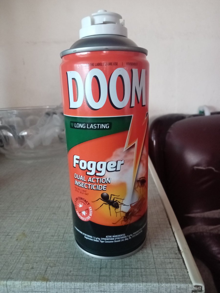 @BrightsHardware HI bought this at your hardware store but this doom does nothing to insects cockrouches, they dies instantly NOT a DAM ,effective, still walking about like nothing happen ,to them ,wasted my money on this products.