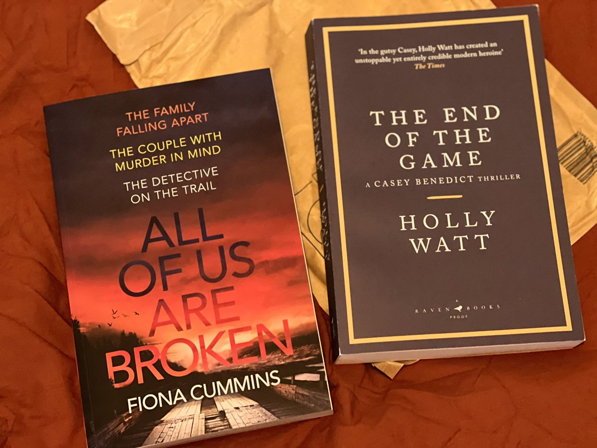 Some very exciting proof arrivals! 😍📖 Can’t wait to read! #AllOfUsAreBroken #TheEndOfTheGame @FionaAnnCummins @holly_watt