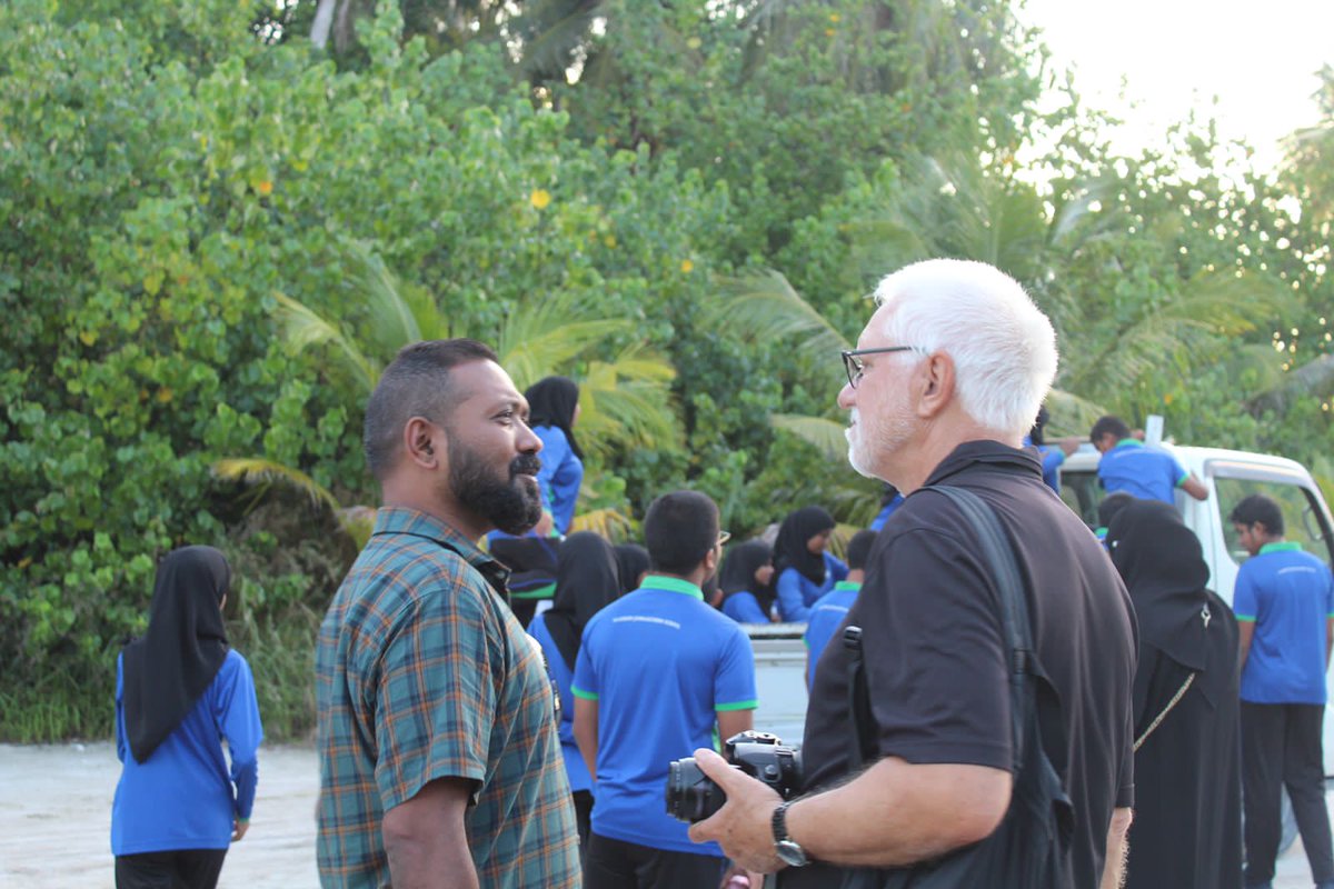 hatmdv's tweet photo. Professor Frank Heidemann, a renowned social anthropologist from the Munich University visiting Vaadhoo. During his visit, he will be conducting a session on the importance of cultural heritage in developing local tourism on Vaadhoo. https://t.co/OrlWrav93D