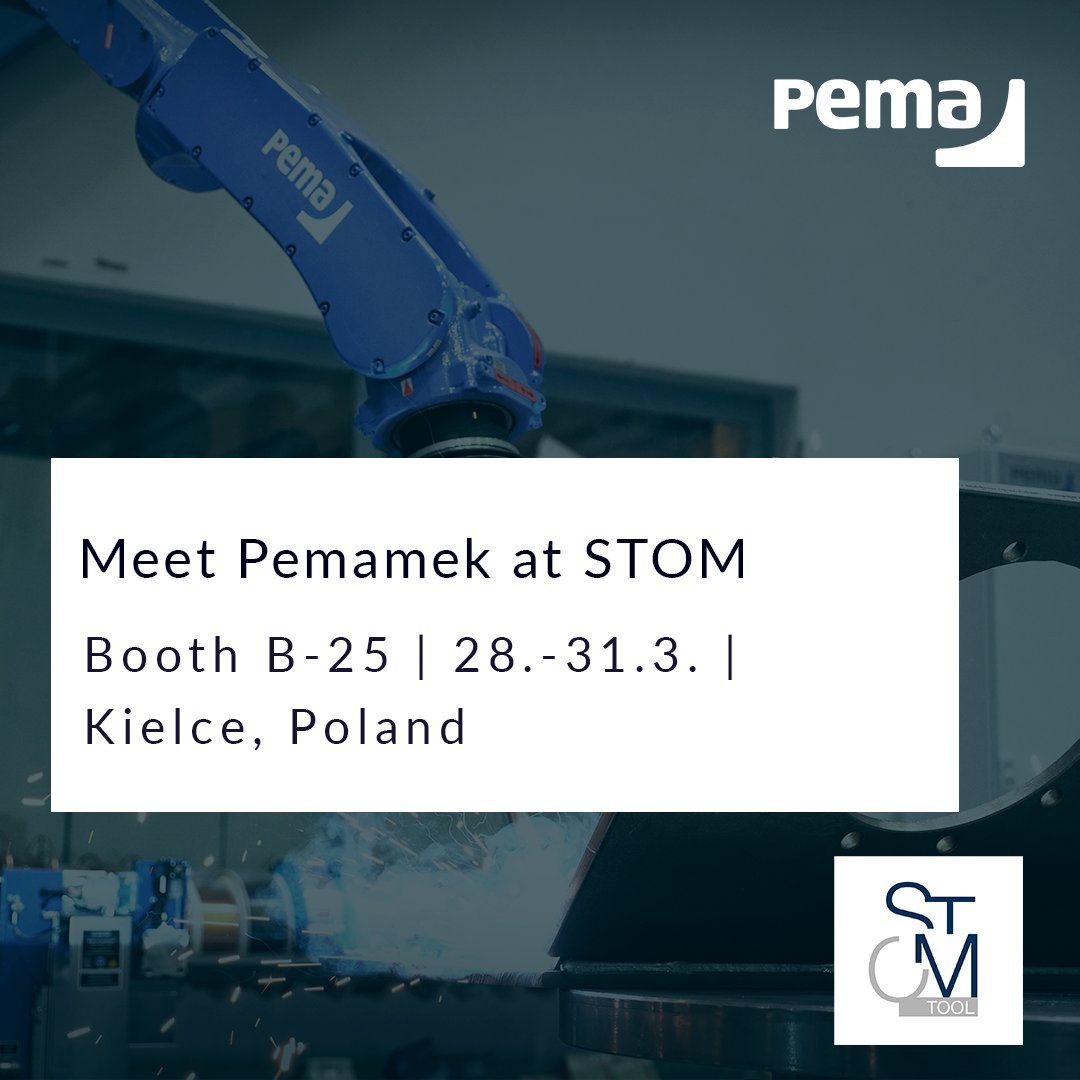 Welcome to meet us at the STOM exhibition in Kielce, Poland. We look forward to seeing you and discussing the possibilities of robotic welding and customized welding automation solutions. Welcome to booth B-25! 🚀

#pemawelding #weldingautomation #roboticwelding #weldingsolutions