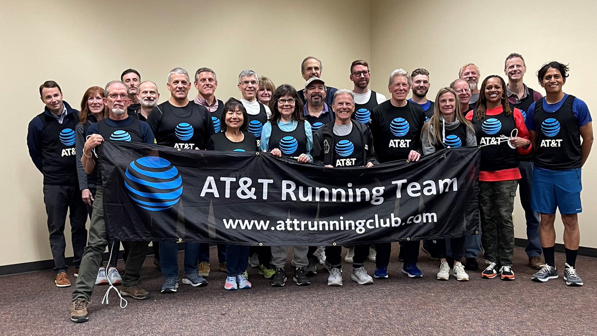 The AT&amp;T Running Club recently finished 2nd (marathon), 2nd (half), and 3rd (5K) at the 38th USCAA National Marathon Championship in Fort Worth, TX. The 27-member AT&amp;T team included runners from throughout the company &amp; retirees. Results: tinyurl.com/2p845mju