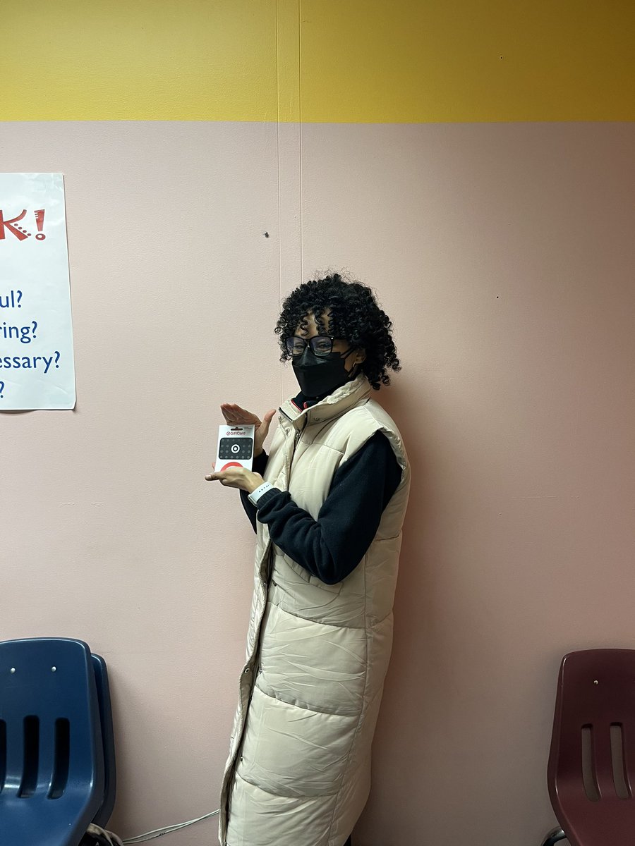 Congratulations to Ms. Shaw on winning the first weeks drawing of staff wellness BINGO. Every week of March a staff member who earns BINGO will win a prize!#aacpsAwesome #OMMNPride