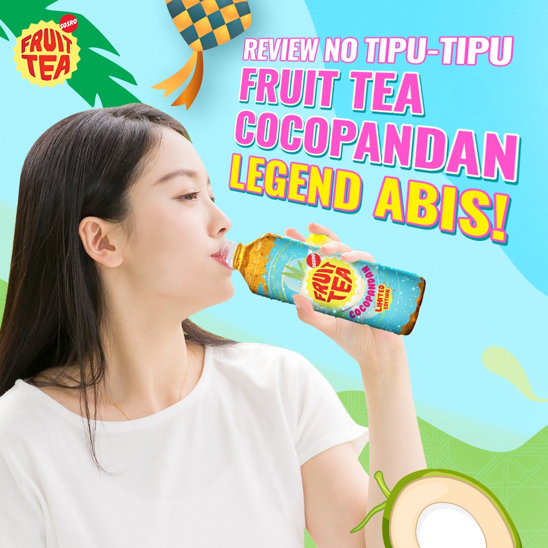 fruitteasosroID's tweet photo. Masih nggak percaya sensasi Fruit Tea Cocopandan se-LEGEND itu? Nih buktinya no tipu-tipu Fruitizen~
Makanya beli dan cobain sensasi legendnya sekarang!! #FruitTeaSosro #FruitTeaCocopandan #LegendAbis https://t.co/OQxSb6VuMv