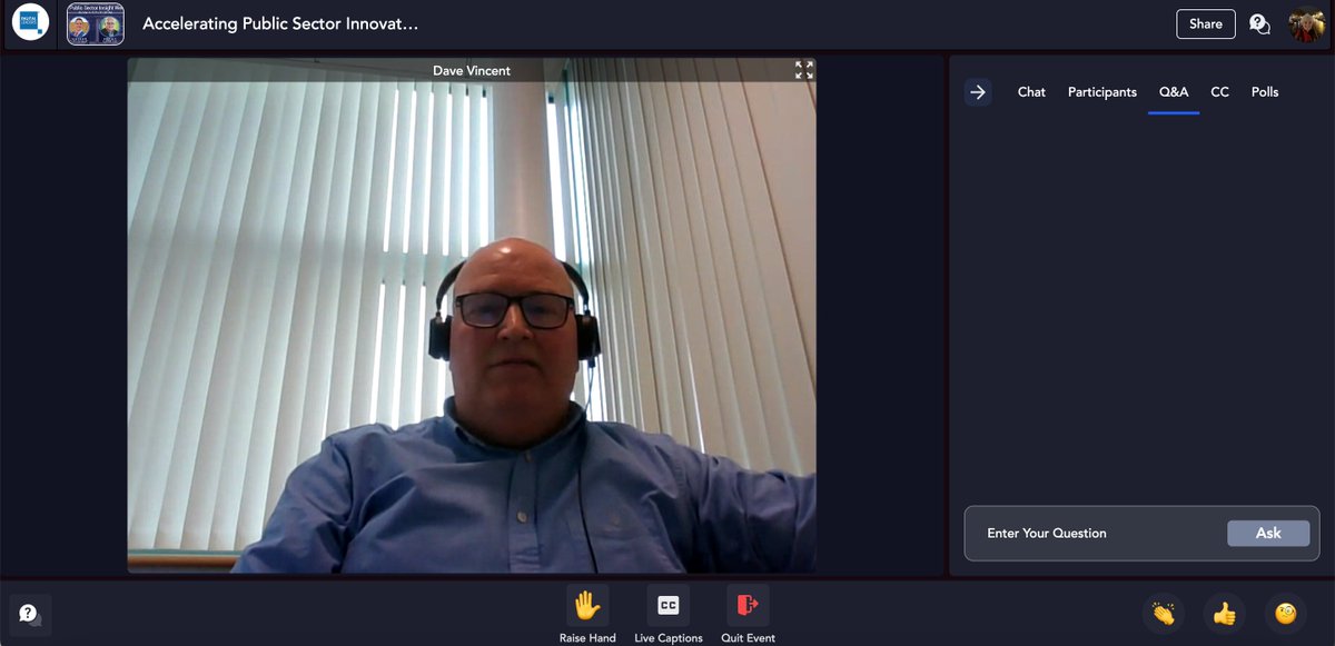 AnaekoLtd's tweet photo. Our @DigiLeaders session has kicked off with keynote speaker Dave Vincent @d_s_v talking around Accelerating Public Sector Innovation through Private Partnership. Join us now: https://t.co/qF0qIO5f6B

#Digileaders #PSIWeek #AnaekoDataEngineers #DigitalTransformation https://t.co/6WTXiBWGYB