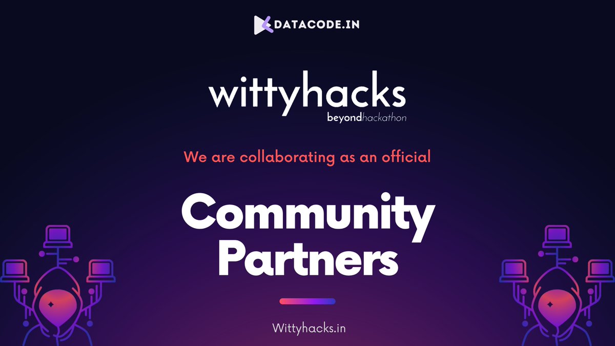 SVTechClub's tweet image. Hey all, excited to share that we&apos;re collaborating with @wittyhacks and @datacode_in as an official Community Partner to contribute to uplifting the Hackathon culture!🚀
We look forward to helping build an inclusive &amp;amp; diverse space!
Register at: #Wittyhacks 3.0 #datacode #svtech